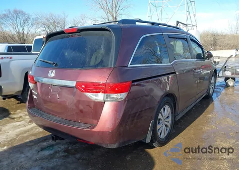 2015 Honda Odyssey Ex-L из США, поврежденный, VIN 5FNRL5H69FB094183